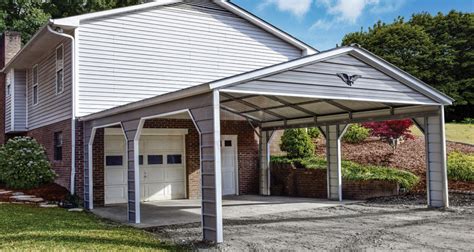 metal carport next to house|carport installed attached near me.